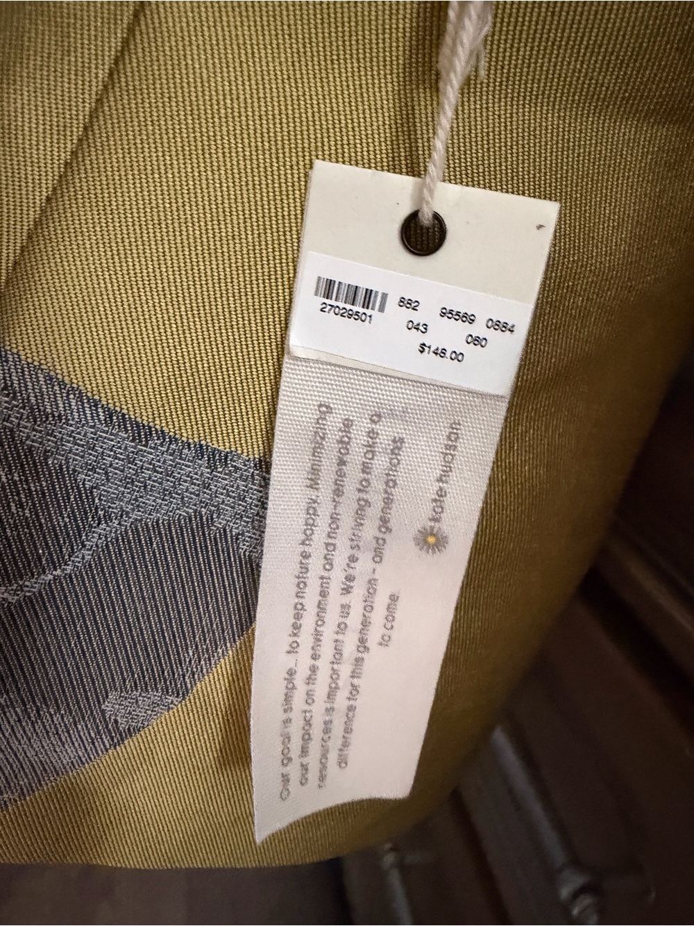 New York & Company Olive Floral Puff-Sleeve Blouse - Picture 4 of 4
